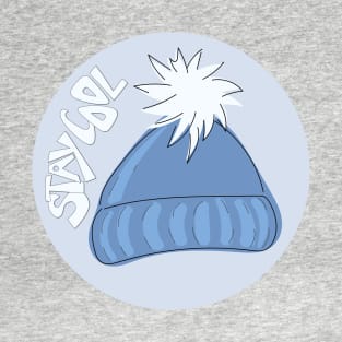 Whimsical cartoon toque with Stay Cool illustrated text T-Shirt